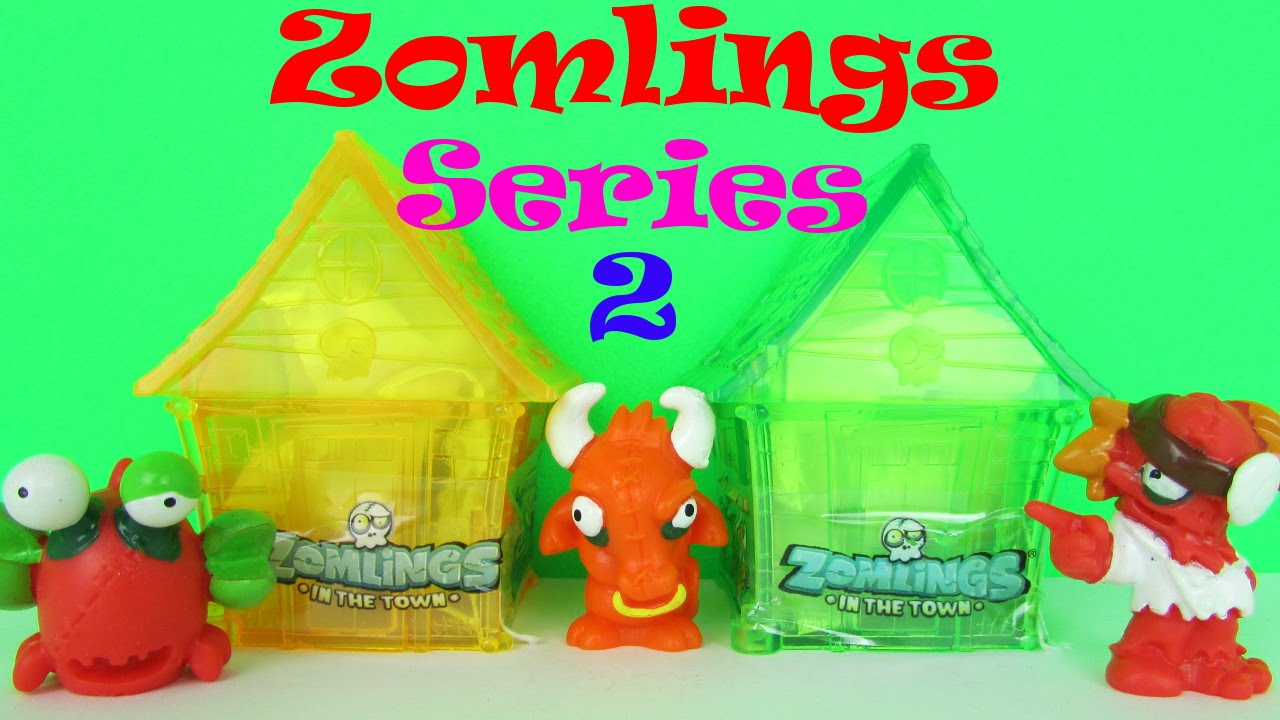 New Series 1 Zomlings 7 Figure Pack 4 Towers & Mansion Official 