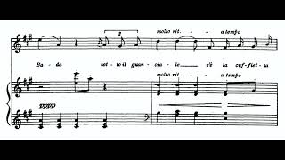 Donde Lieta Usci La Bohème - G. Puccini Score Animation