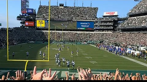 Amazing View of Jordan Davis Block FG Walk Off TD in Eagles Crazy Comeback on LA Rams
