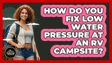 How Do You Fix Low Water Pressure At An RV Campsite? - Exploring Campgrounds
