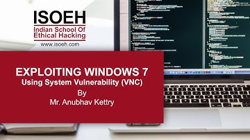 Exploiting Windows 7 using System Vulnerability (VNC)