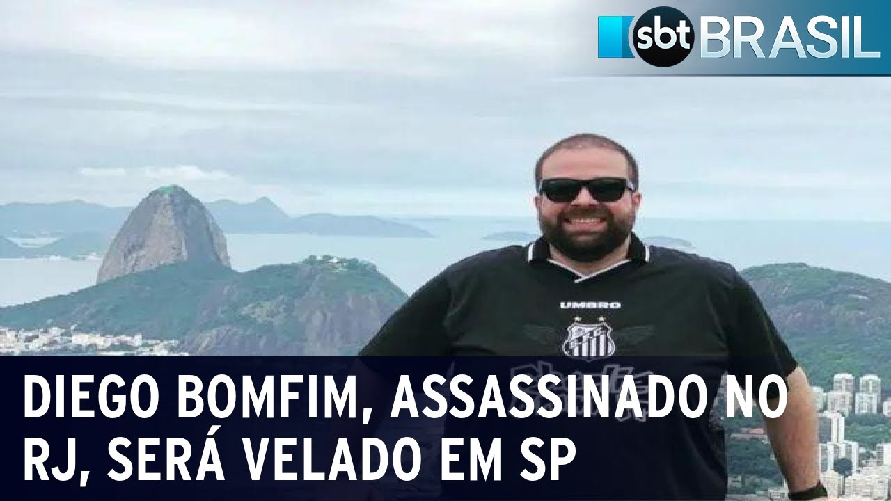 Corpo de Diego Bomfim, assassinado no RJ, será velado no interior de SP | SBT Brasil (06/10/23)