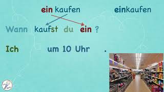 Deutsch A1 - Grammatik: trennbare Verben
