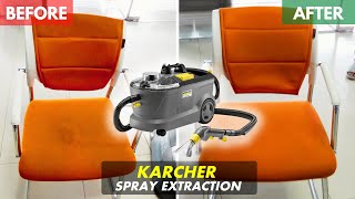 Unbelievable Chair Cleaning! Spray-Extraction Machine   RM 81 | Before & After Demo by IESL