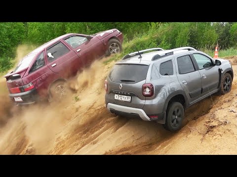 ВАЗ 2112 уделывает Кроссоверов на бездорожье. Duster, Toyota RAV4, Tiguan, Infiniti FX, Subaru Нива