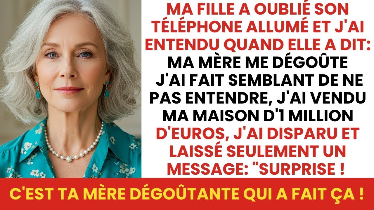 Ma fille a dit que je la dégoûtais... Alors j'ai vendu la maison et fait une surprise...
