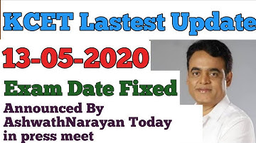 KCET 2020 Update |Dr AshwathNarayan announced Kcet  exam date |CET 2020|getCETgo|KCET 2020