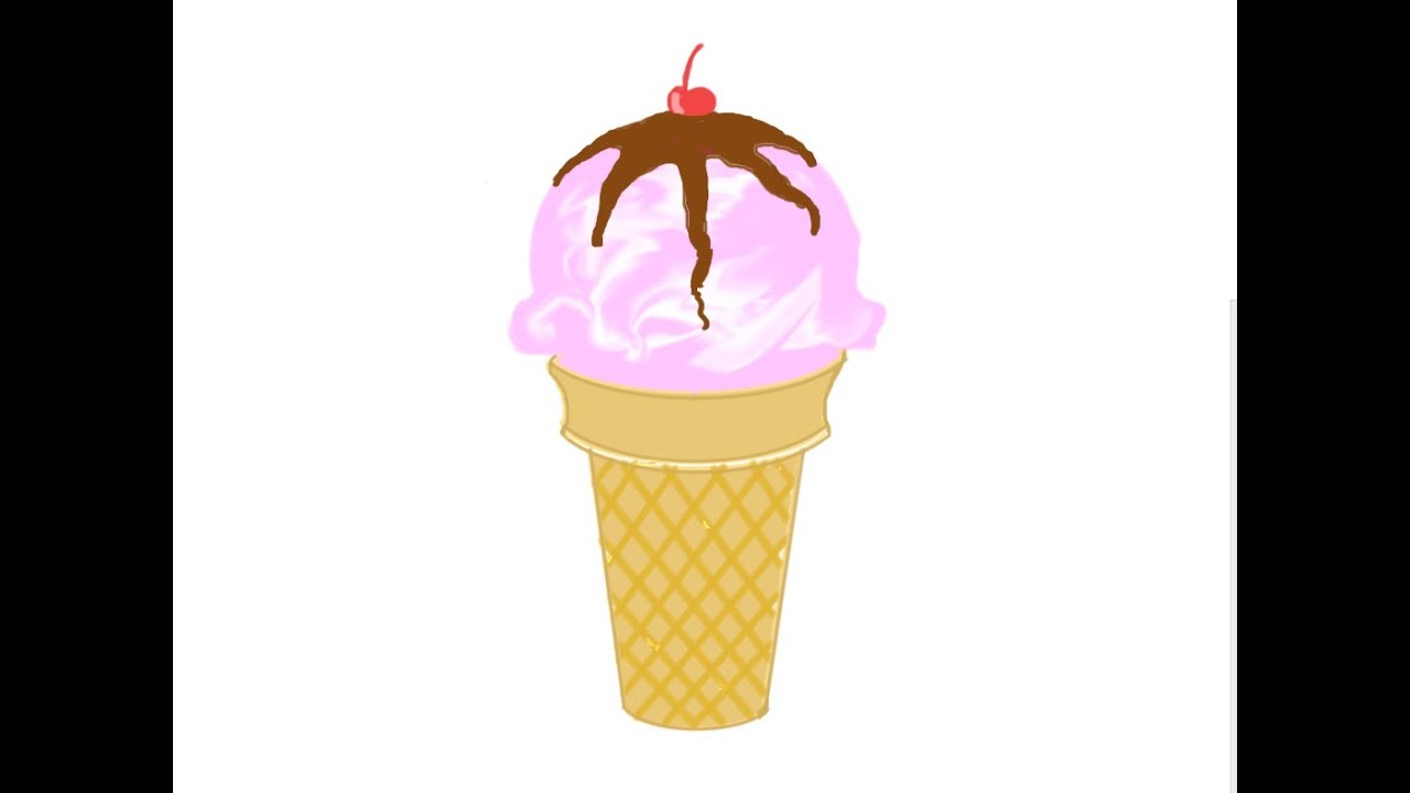 How to draw an ice cream - YouTube