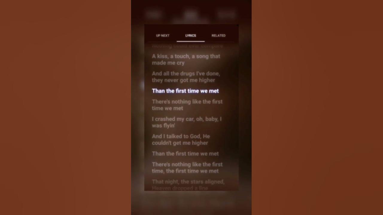 The first time we met - Damiano David | #lyrics #damianodavid #song