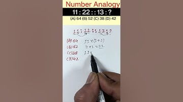 Number Analogy Reasoning Short Tricks | #reasoning short tricks #rrbntpc#rrb #ssccgl #sscgd #sscchsl