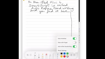Auto-refine Handwriting (aka SmartScript) in iPadOS 18beta on the iPad Mini 6