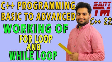 Program to show working of for-loop and while-loop in C++ Programming Language.