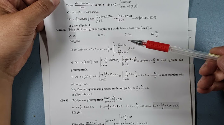 Bài tập về cách lay nghiem phương trình lượng giác năm 2024