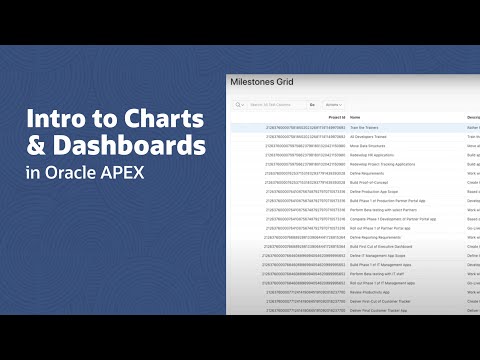 Intro to Dashboards and Charts in Oracle APEX