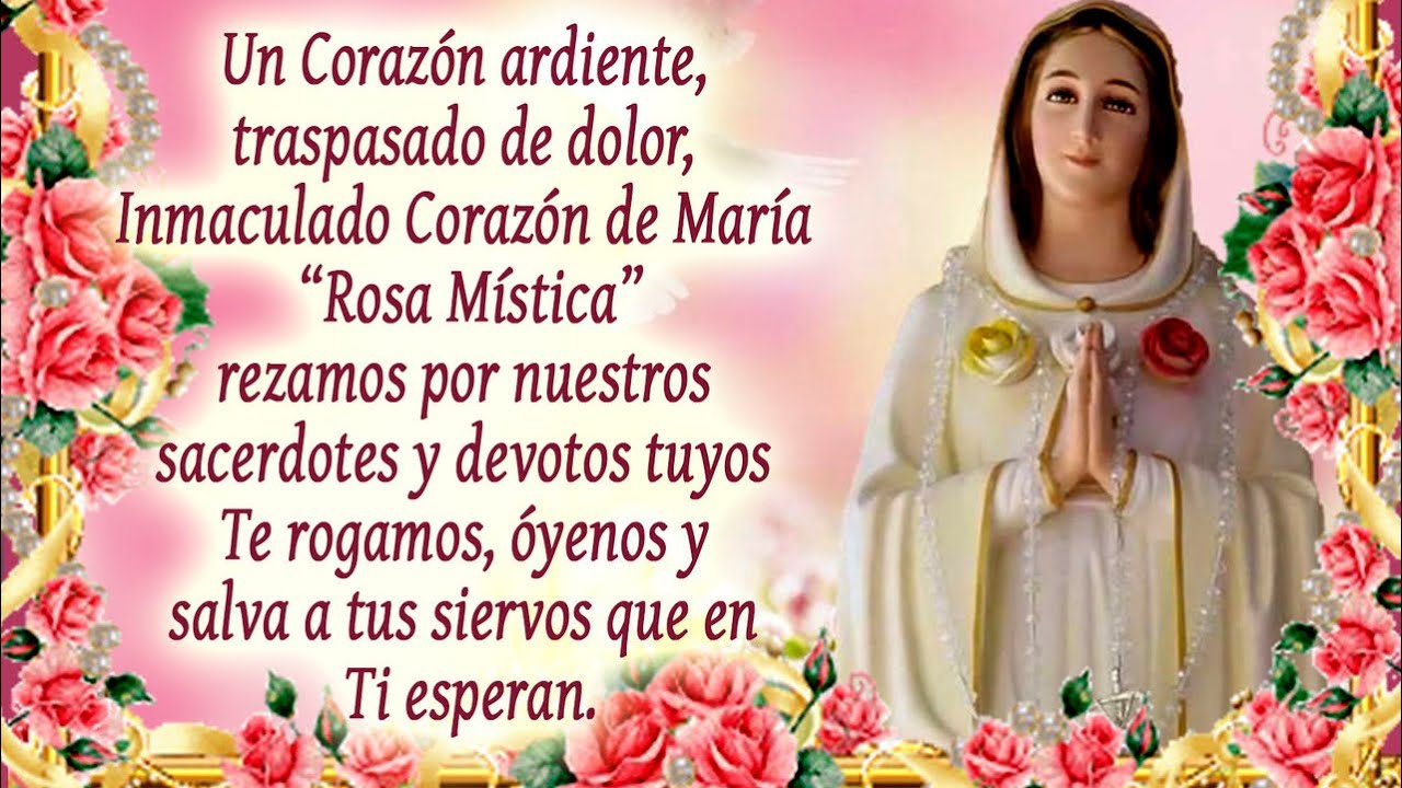 Novena a Maria Rosa Mística Día 1 - YouTube