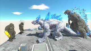 Kong Glove Beast Teams Up with Dark Kong to Defeat Shimo. Godzilla Enraged and Attacks Kong