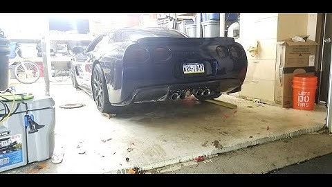 C5 Corvette carbon creations rear carbon fiber diffuser install