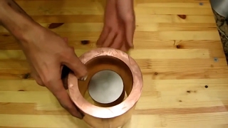 That's what happens if you throw a magnet in copper pipe