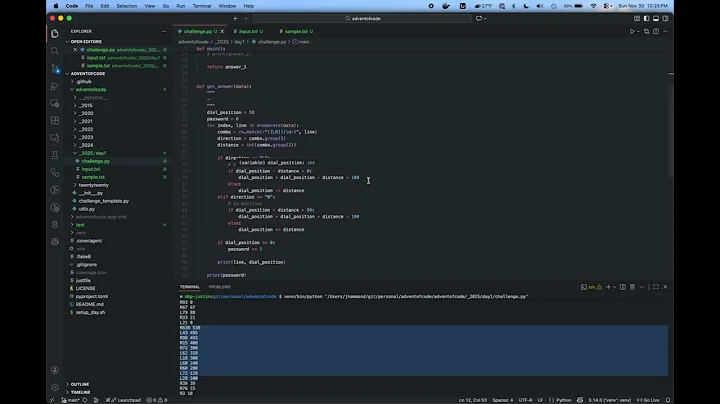Advent of Code 2025 Day 1