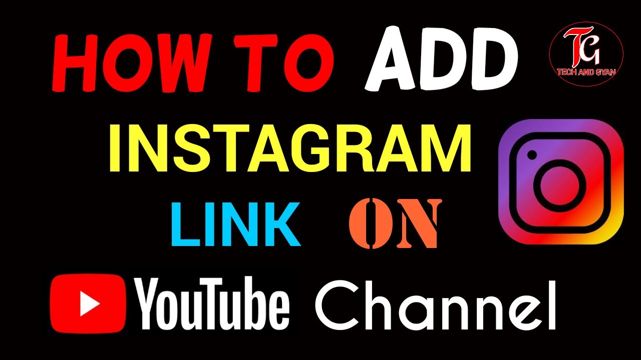 How To Add Instagram Link On Youtube Youtube Par Instagram Link Add 