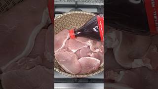 Chuleta de cerdo con coca cola.. ¡QUEDA DELICIOSA! #shorts #viral