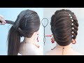easy trick to make french bun hairstyle with hair loop tool