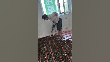 Underfloor Heating Pipe Laying Process - Good tools and machinery make work easy