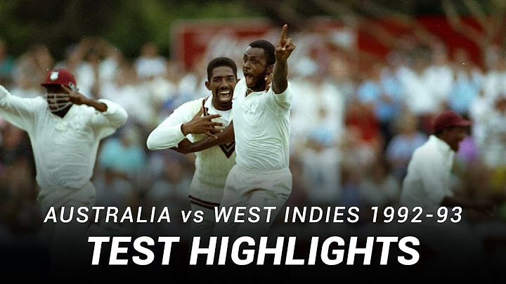 LIVE Flashback: Australia v West Indies | Fourth Test | Adelaide, 1993