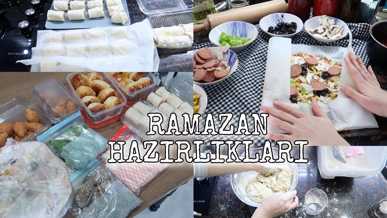 RAMAZAN BUZLUK HAZIRLIĞIM | BUZLUK TARİFLERİ | PİZZA🍕 | BÖREK ÇEŞİTLERİ 🥐 | İÇLİ KÖFTE