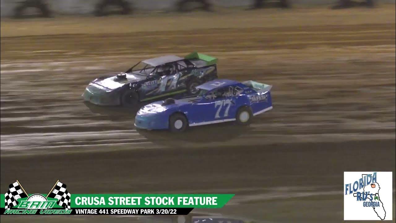 CRUSA Street Stock Feature Vintage 441 Speedway Park 3/20/22 YouTube
