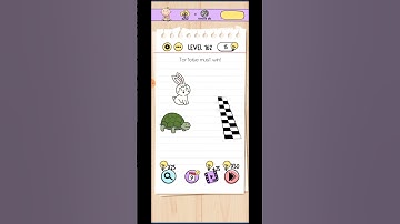 Brain test level 162 solution / tortoise must win!