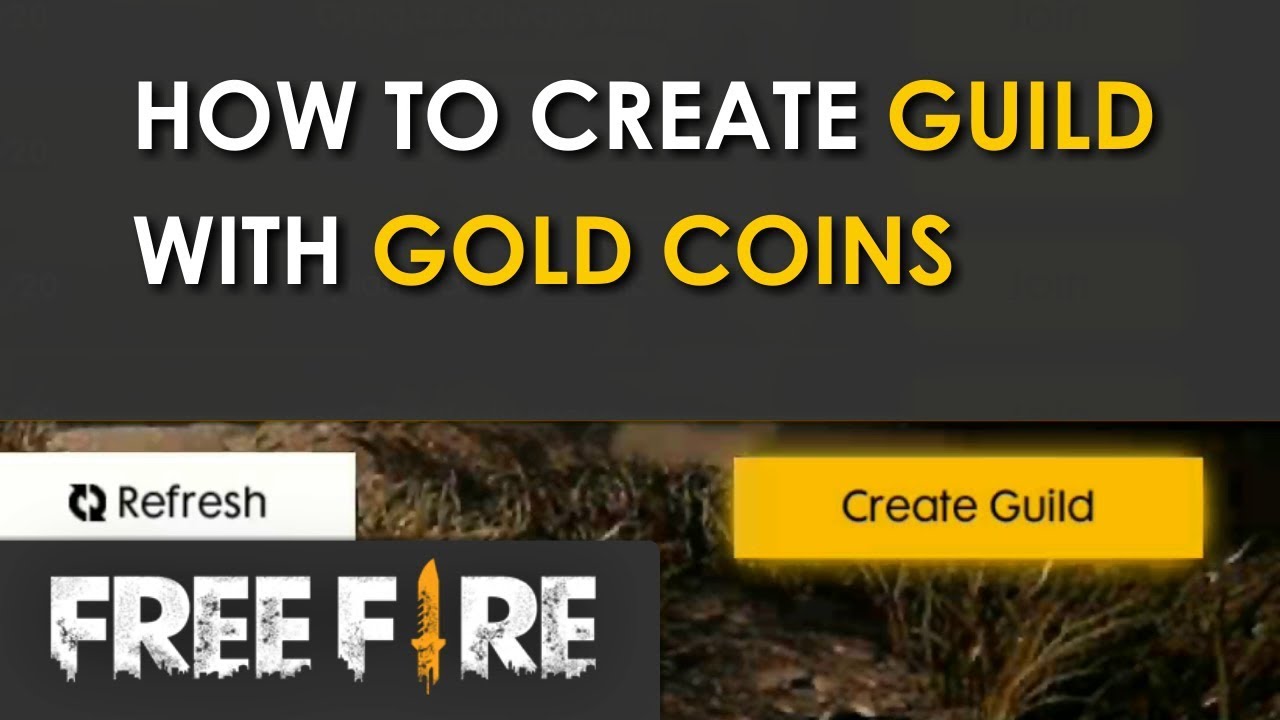 FREE FREE: How to Create GUILD With Gold Coins. - YouTube