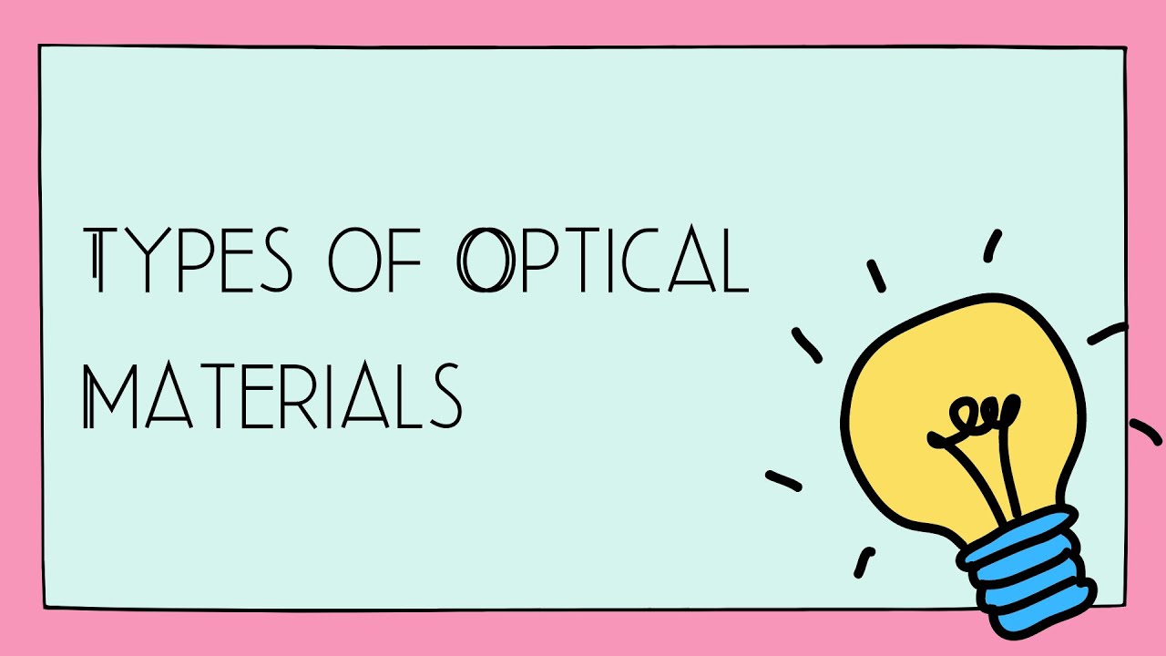 SMEB2203 - Optical Properties of Materials | Types of Optical Materials ...