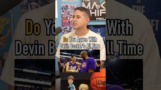 DO YOU AGREE WITH DEVIN BOOKER’S ALL TIME STARTING 5 #shorts #nba #basketball #devinbooker