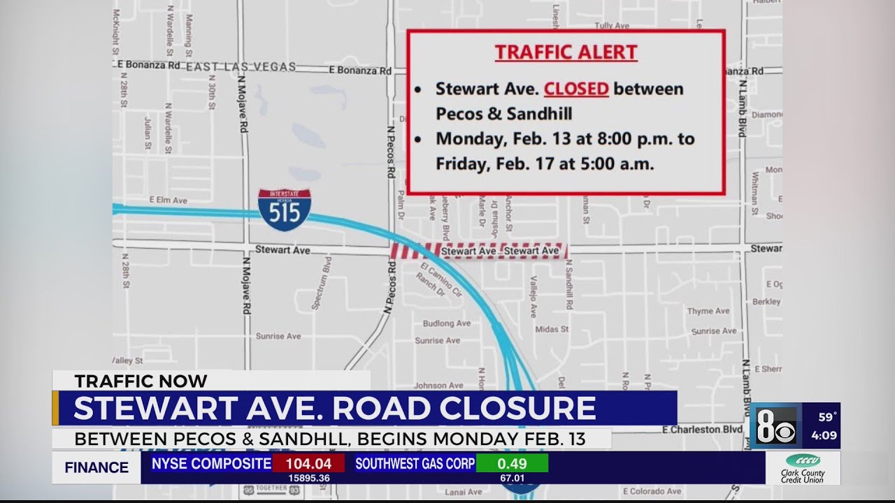 Stewart Avenue to close on Monday YouTube