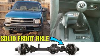 Big plans for this little S10 Blazer! Manual trans, floor shift transfer case & a solid front axle.