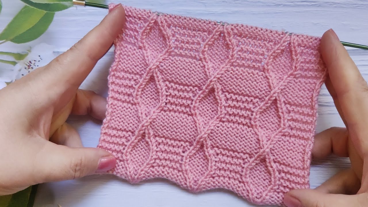 Fancy Diamond Stitch| Fantasie-Rautenmuster stricken| Punto Rombi Fantasia| Point Losanges Fantaisie