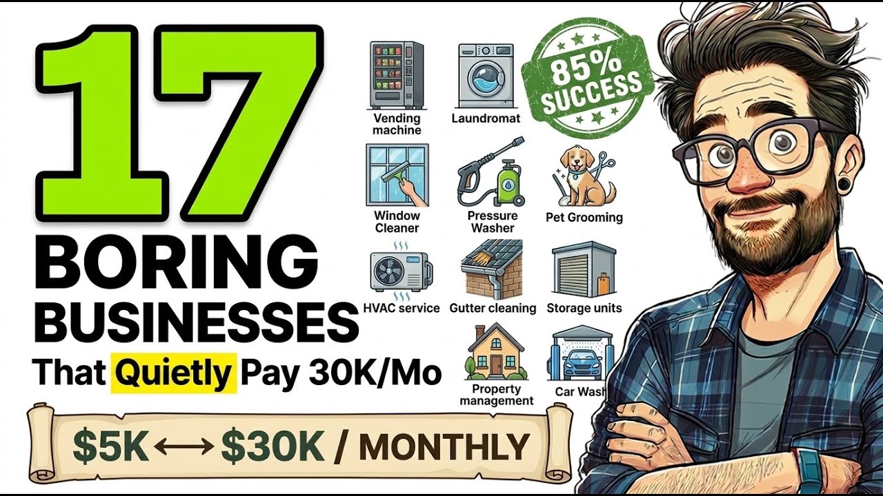17 Boring Income Paths That Pay $5K–$30K Per Month
