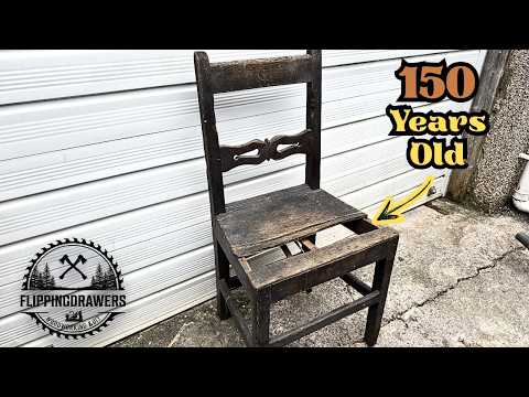 This 150 Year Old Chair Gets The Restoration It Deserves.