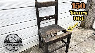 This 150 Year Old Chair Gets The Restoration It Deserves.