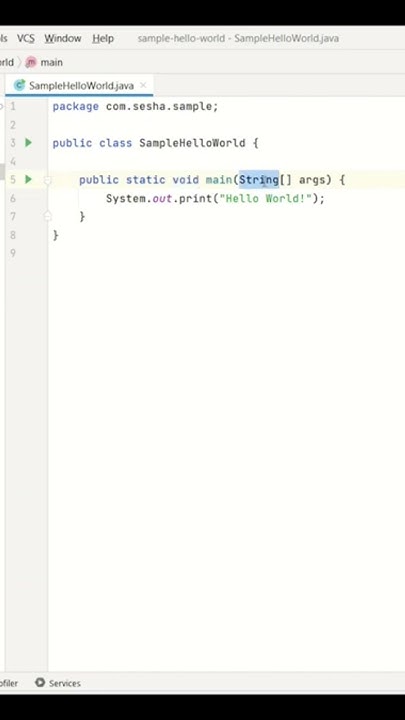 Java Sample Program - main method syntax - YouTube