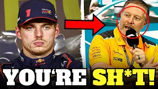 HUGE TENSION At Red Bull After Max Verstappen's FURIOUS MESSAGE To Zak Brown!