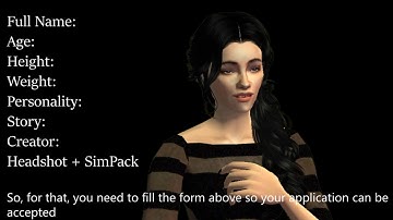 Sims Next Top Model - Cycle 1 - Applications [CLOSED]