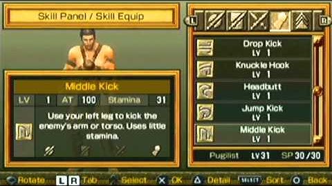 Gladiator Begins: "Pugilist" Skill List