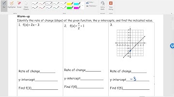 How to Identifying key features of a linear function