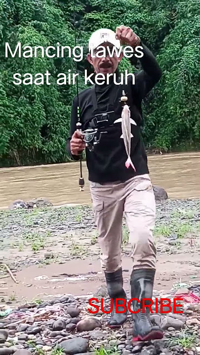 mancing ikan tawes/lalawak saat air keruh pake umpan andalan
