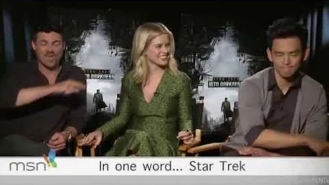 Karl Urban,John Cho and Alice Eve Interview-STID