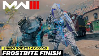 Shimo Frostbite Finish Finishing Moves | GODZILLA X Kong Shimo The New Empire  Modern Warfare 3