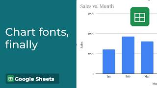 How to Change the Font in a Google Sheets Chart