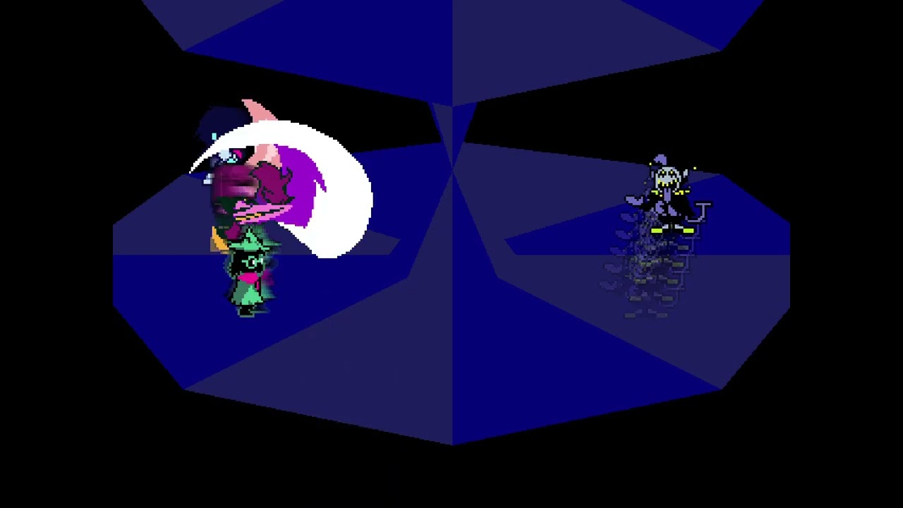 deltarune - fighting jevil in the big 26